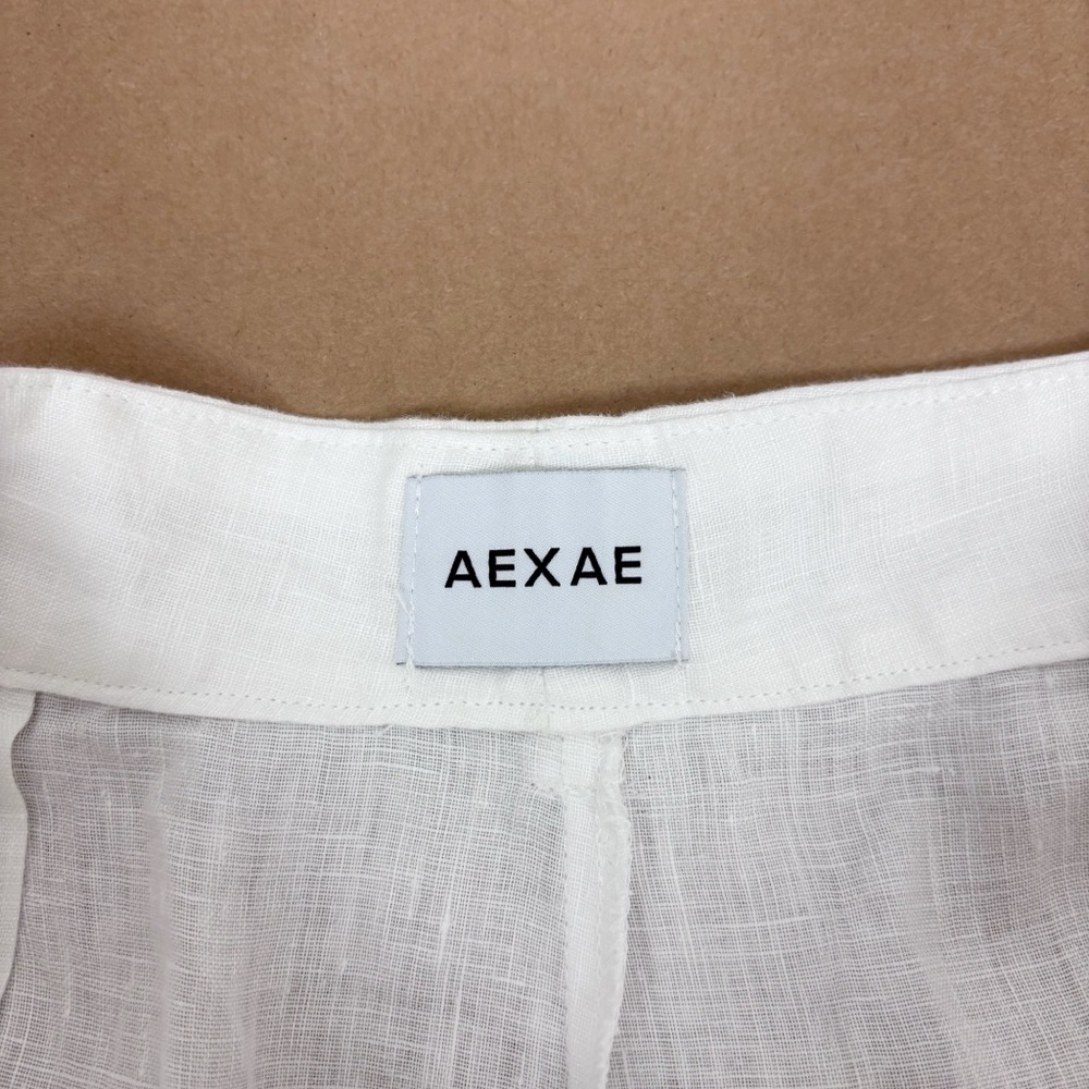 AEXAE Linen Trousers in White Size M - Picture 12 of 16
